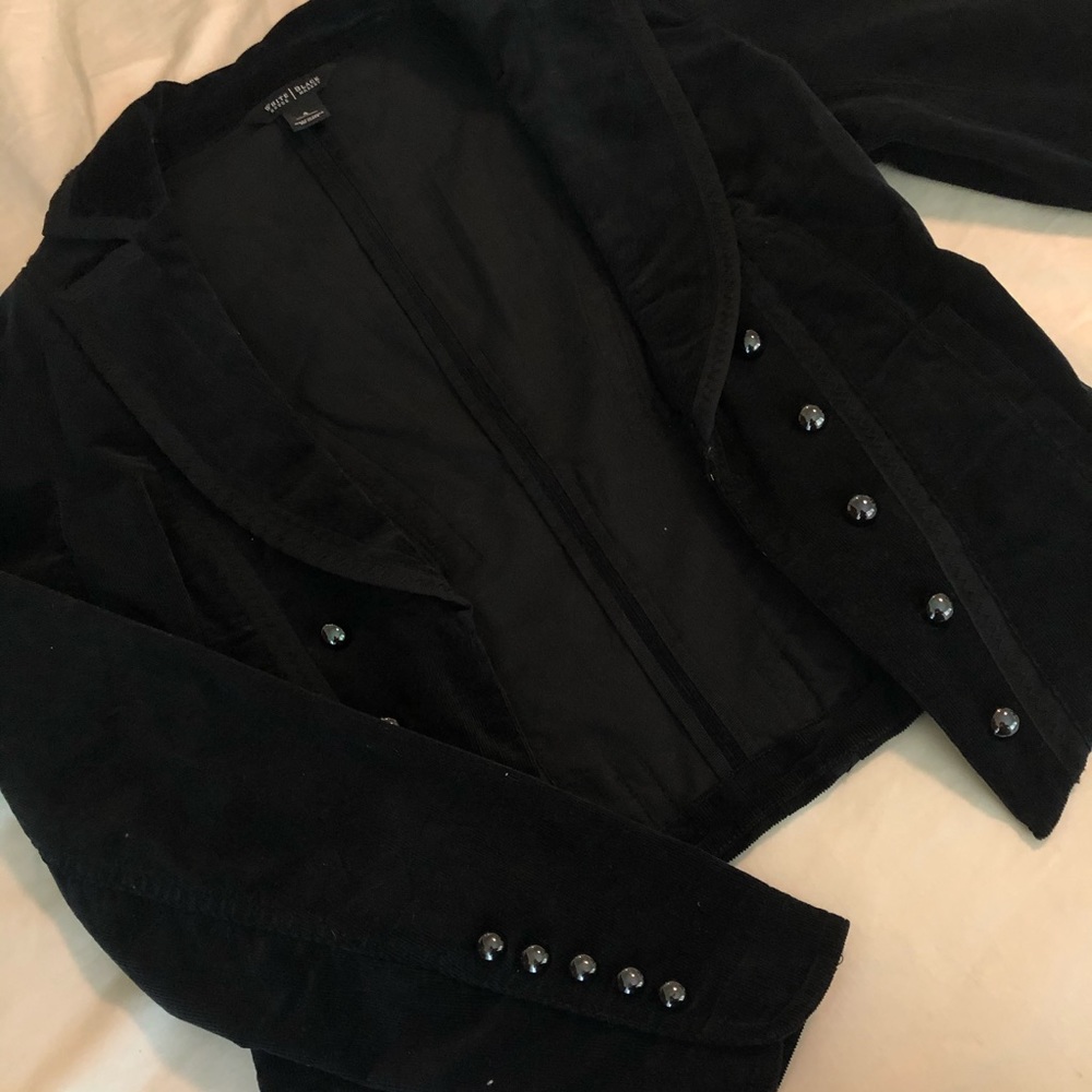 Corduroy Jacket/Blazer Lace Up Back